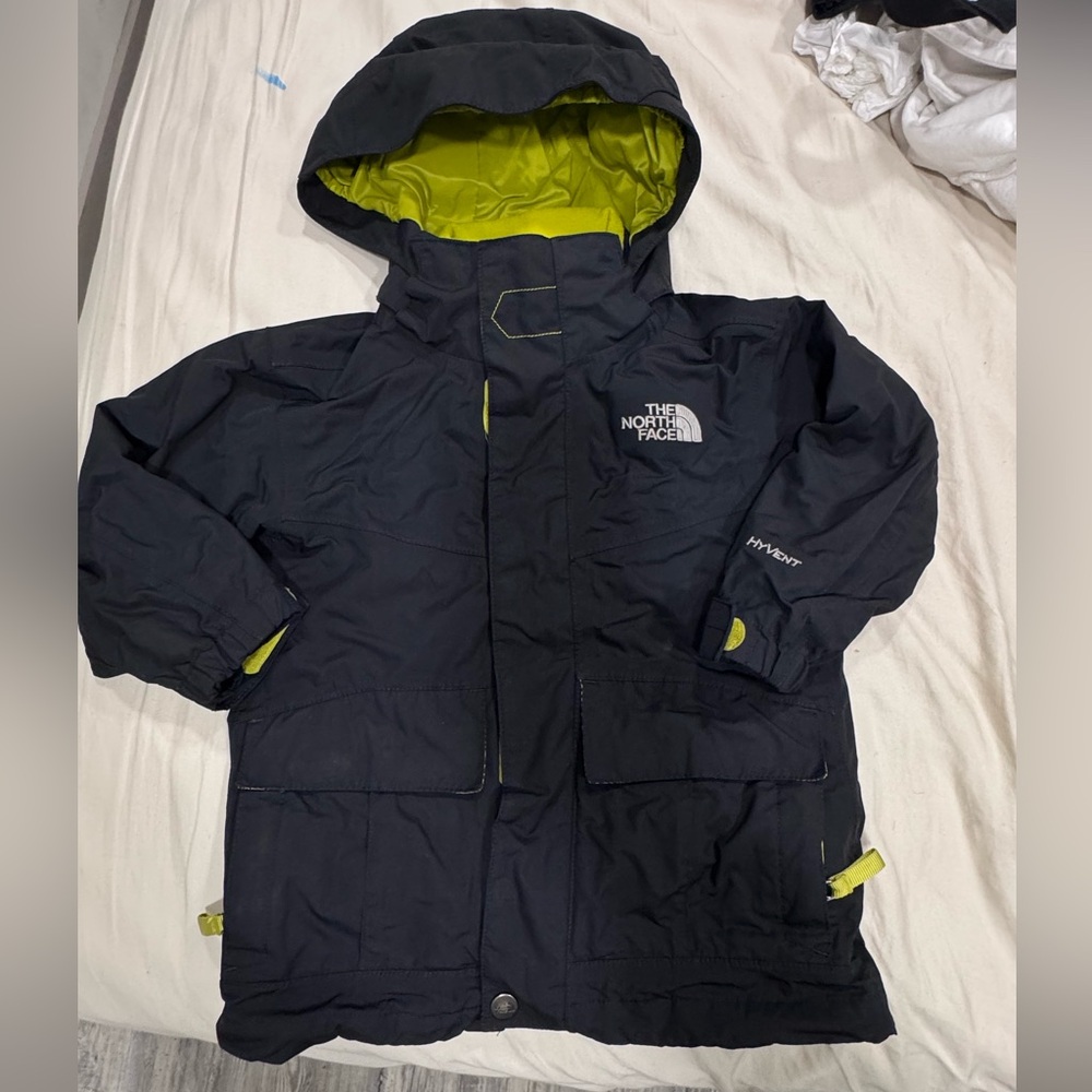 The North Face Kids Black and lime